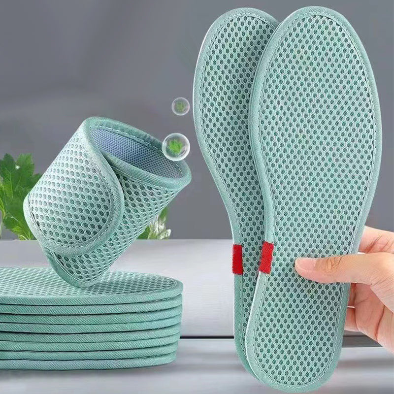 🔥BUY 2 GET 1 FREE🔥 Wormwood Deodorizing Breathable Comfort Insoles - Freshen Every Step Lasting Comfort!