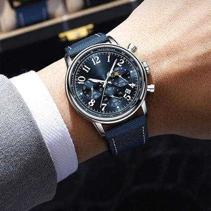 ⌚🌟Men's Fashion Waterproof Luminous Quartz Watch✨ Trendy Design, Accurate Timekeeping, Brilliance in the Dark!