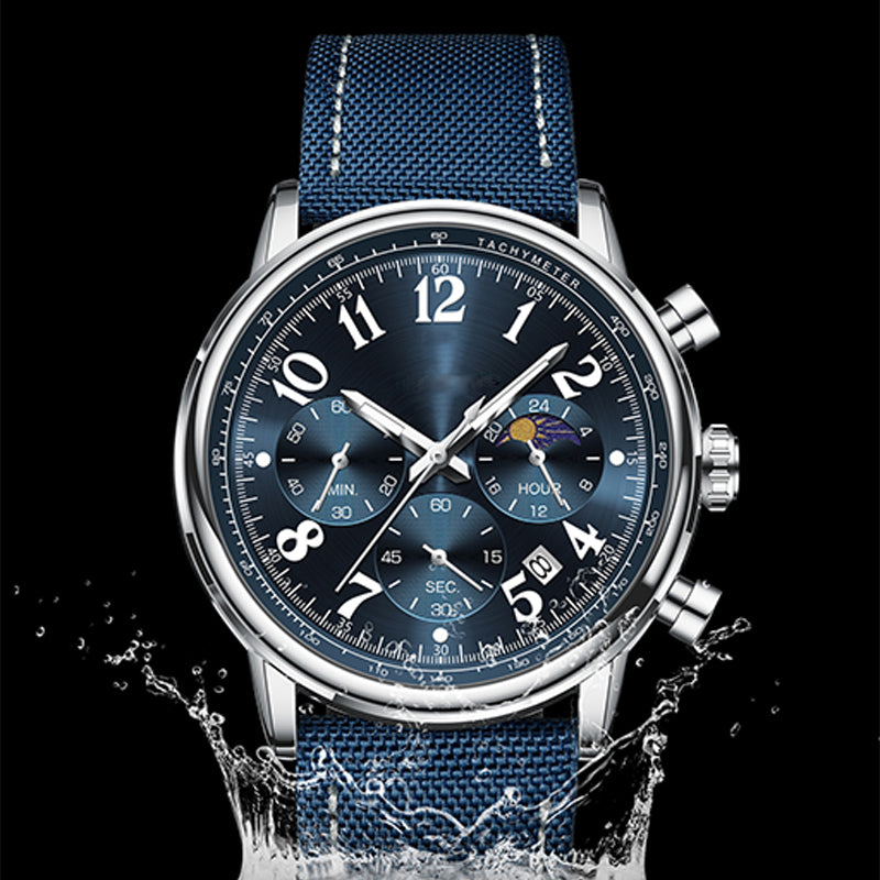 ⌚🌟Men's Fashion Waterproof Luminous Quartz Watch✨ Trendy Design, Accurate Timekeeping, Brilliance in the Dark!