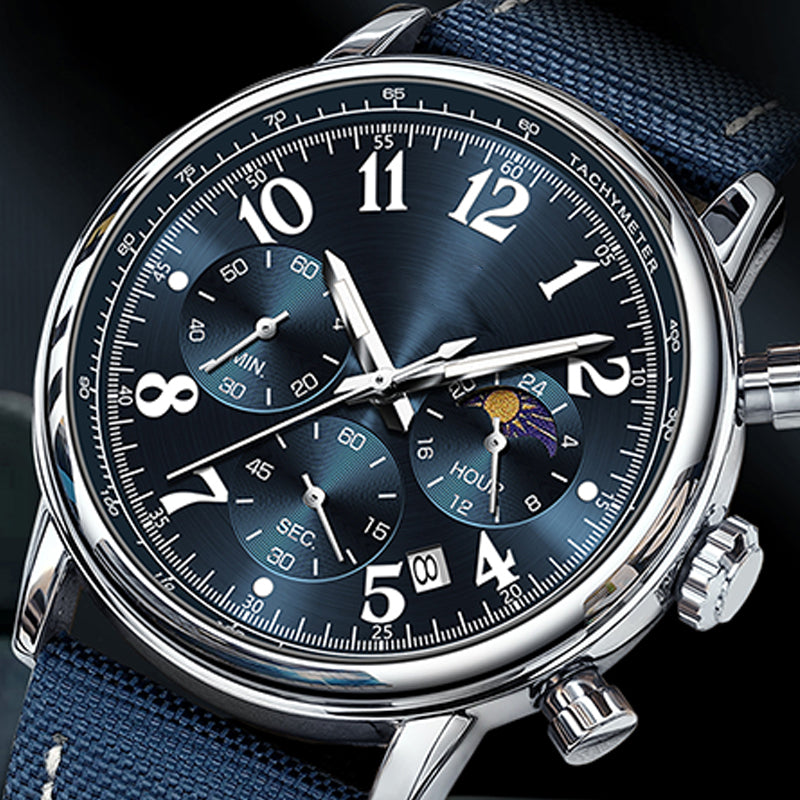 ⌚🌟Men's Fashion Waterproof Luminous Quartz Watch✨ Trendy Design, Accurate Timekeeping, Brilliance in the Dark!