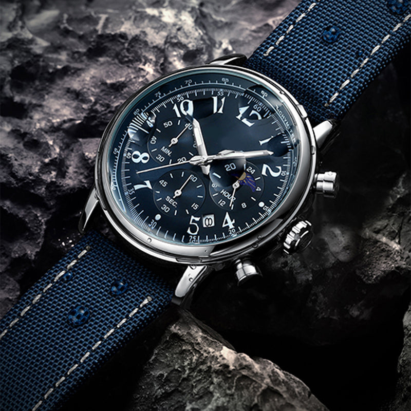 ⌚🌟Men's Fashion Waterproof Luminous Quartz Watch✨ Trendy Design, Accurate Timekeeping, Brilliance in the Dark!
