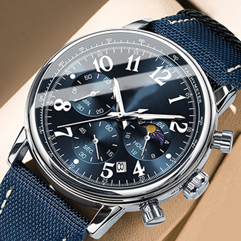 ⌚🌟Men's Fashion Waterproof Luminous Quartz Watch✨ Trendy Design, Accurate Timekeeping, Brilliance in the Dark!