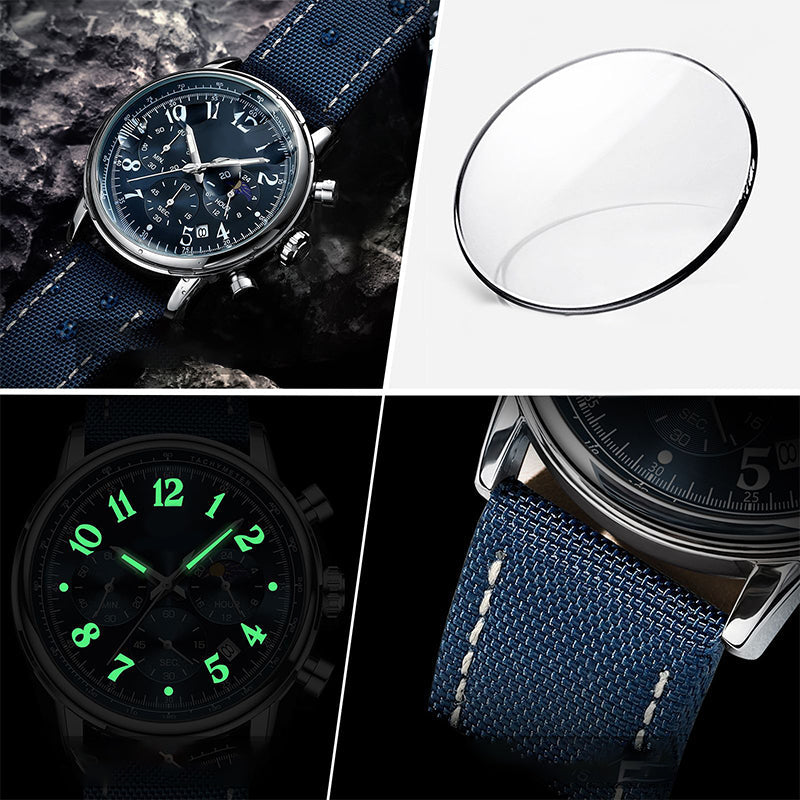 🎁Hot Sale 50% OFF⏳Men's Fashion Waterproof Luminous Quartz Watcheping⌚