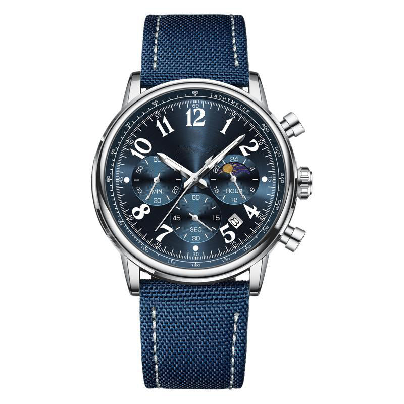 ⌚🌟Men's Fashion Waterproof Luminous Quartz Watch✨ Trendy Design, Accurate Timekeeping, Brilliance in the Dark!
