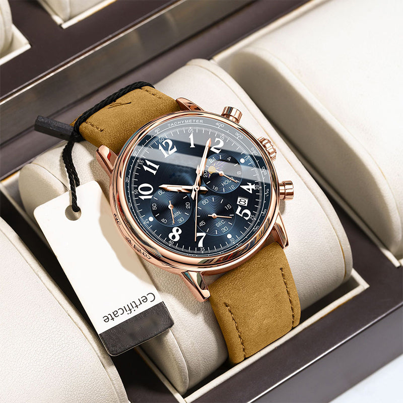 🎁Hot Sale 50% OFF⏳Men's Fashion Waterproof Luminous Quartz Watcheping⌚