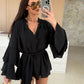 👗2025 Spring Hot Sale 50% OFF😍Women's Solid Color Loose Mini Dress