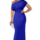 👗Women's Elegant Solid Color Strapless Slim Long Dresses