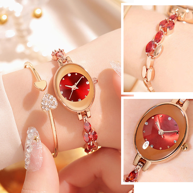 🎀⌚Women's Colored Zircon Bracelet Watch⌚️ Stylish Sparkle, Charming on the Wrist, A Perfect Blend of Time and Beauty!