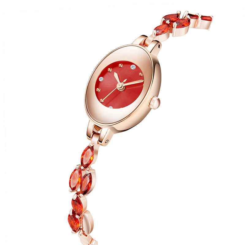 ✨2025 New Design🎀⌚Women's Colored Zircon Bracelet Watch