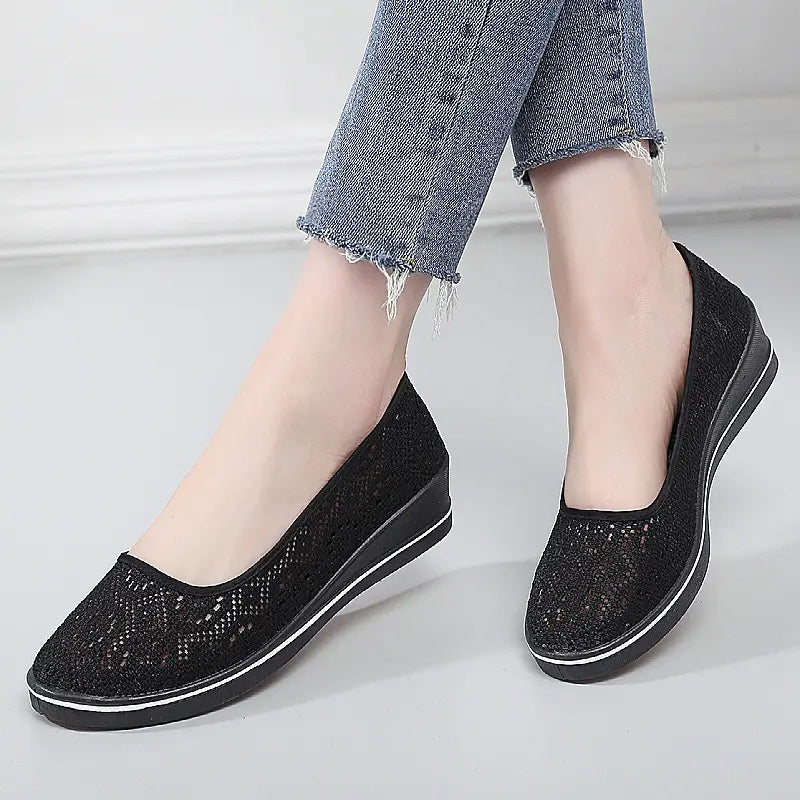 🌸 Hot Sale 50% OFF 👟Women's Breathable Wedge Non-Slip Casual Shoes