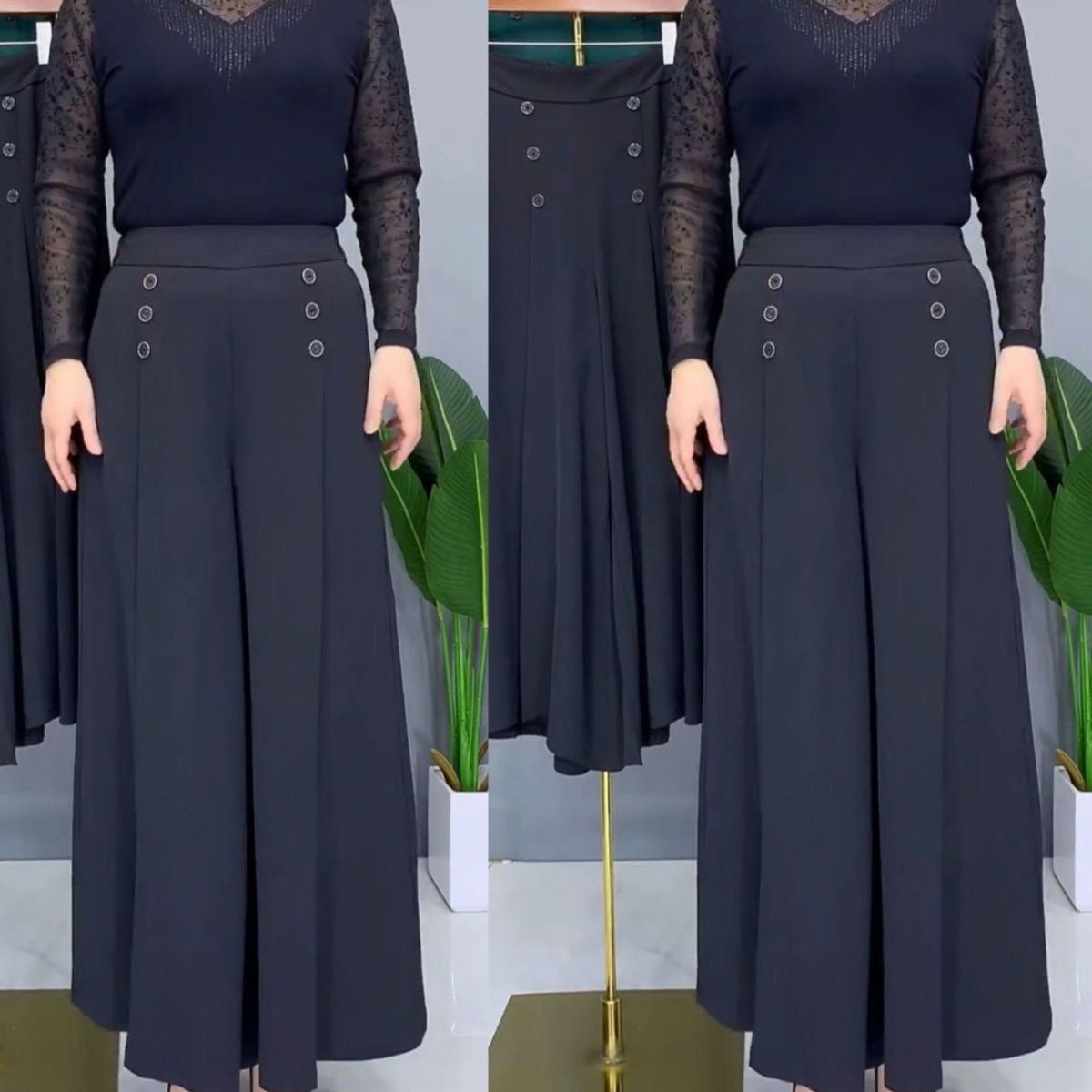 🔥Exclusive 2026 Luxury Sale✨ The Perfect Fit: Flowy & Flattering Pleated Wide Leg Pants