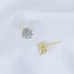 👸Sparkling Moissanite Round Stud Earrings（50% OFF）