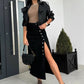 💕Limited Time 50% Off💕Stylish Button Closure Split Denim Bodycon Skirt