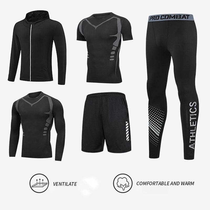 🎉🛍️Hot Sale 50% OFF✨Men's Professional Quick-Drying Tight Fitness Sport Set🏃‍♀️