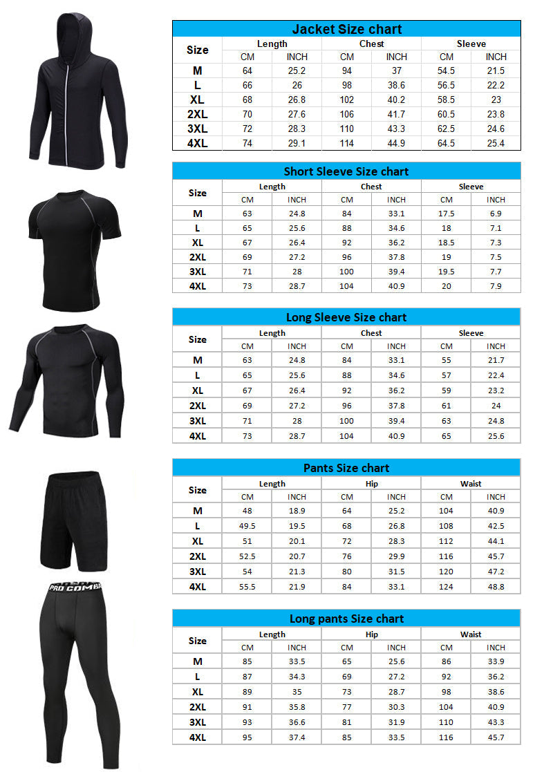 🎉🛍️Hot Sale 50% OFF✨Men's Professional Quick-Drying Tight Fitness Sport Set🏃‍♀️