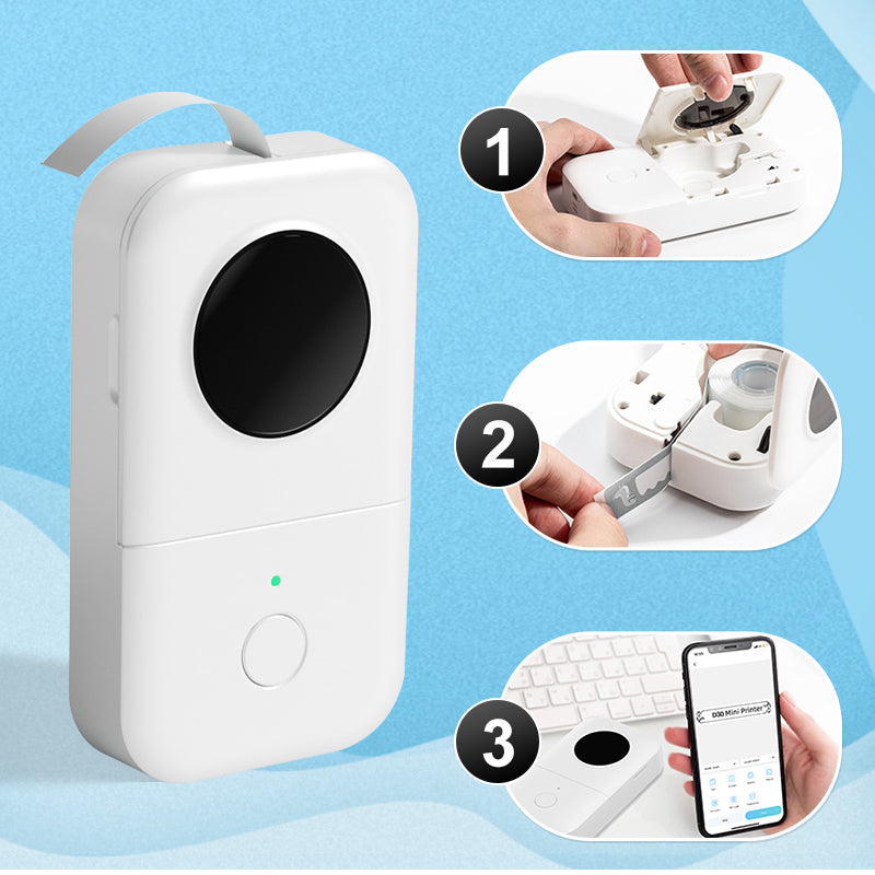 🔥Hot Sale🔥Portable Mini Bluetooth Wireless Label Printer