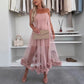 💖LAST DAY SALE 50% OFF👗Women's Mesh Patchwork Strapless Dress
