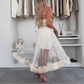 💖LAST DAY SALE 50% OFF👗Women's Mesh Patchwork Strapless Dress