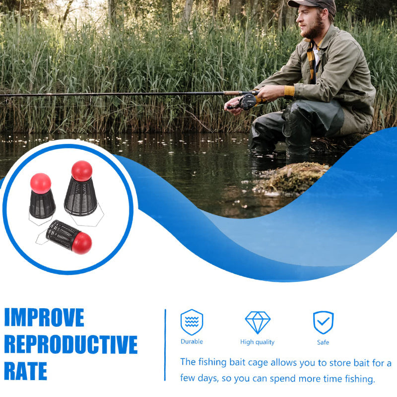 🔥🎣Badminton Shape Lure Fishing Bait Cage🪝