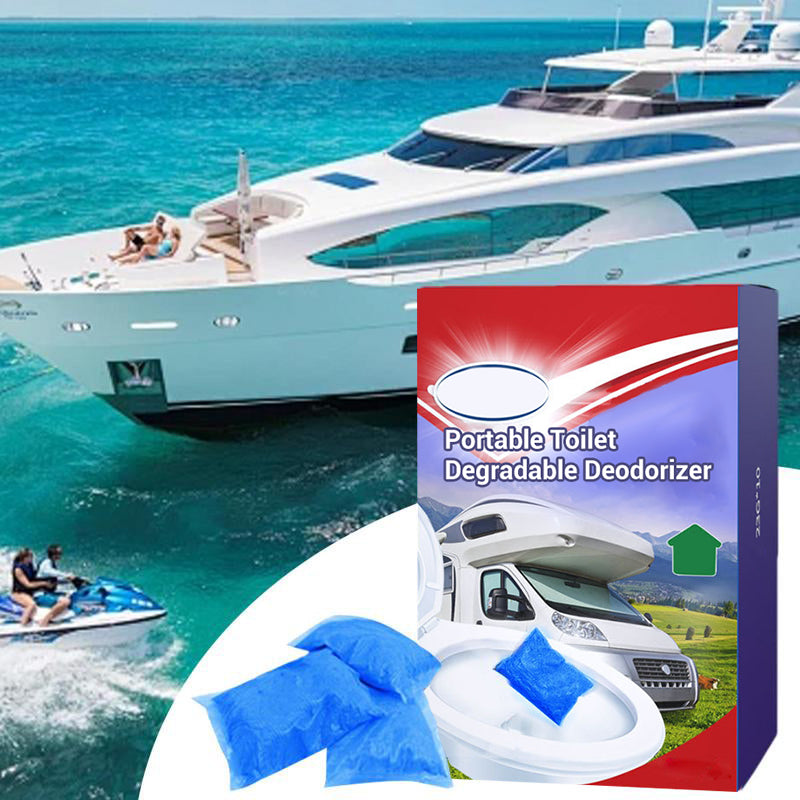 🌿🚾Biodegradable Portable Toilet Deodorizer🌬️ Effective Odor Elimination, Keep Restrooms Fresh!