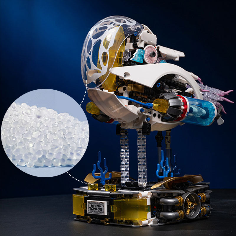 🦑🔧Mechanical Nautilus Assembled Building Block Ornament Toy🎁 50% OFF on the Second Item! Creative Building, Educational Toy, New Home Decor Choice!