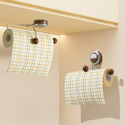 🧻 Premium Suction Cup Paper Towel Holder 💧 No Drilling Needed, Easy to Install, Essential for Kitchen & Bathroom!