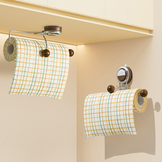🧻 Premium Suction Cup Paper Towel Holder 💧 No Drilling Needed, Easy to Install, Essential for Kitchen & Bathroom!