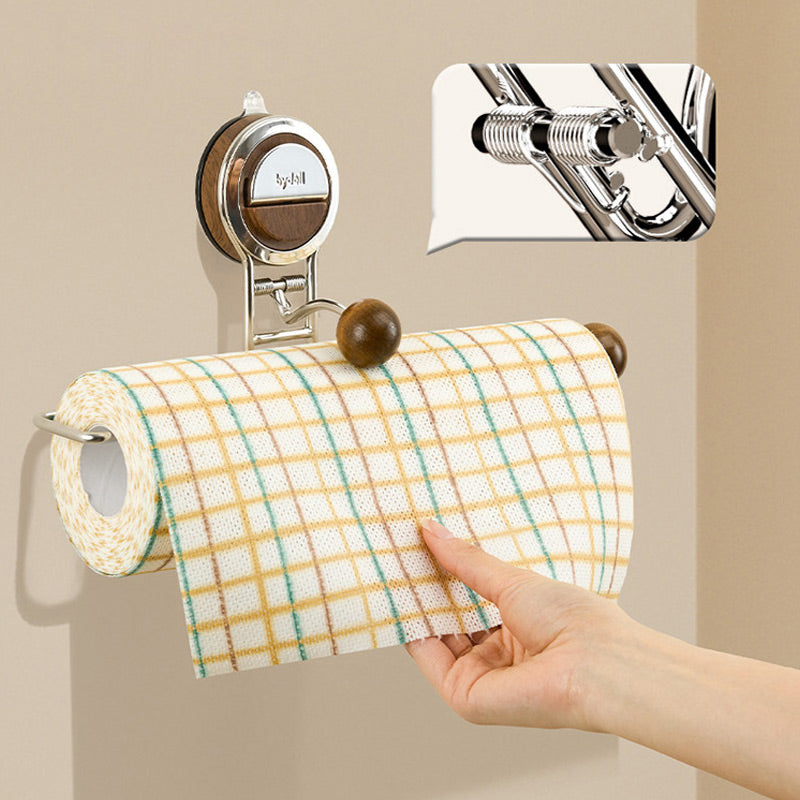 🧻 Premium Suction Cup Paper Towel Holder 💧 No Drilling Needed, Easy to Install, Essential for Kitchen & Bathroom!