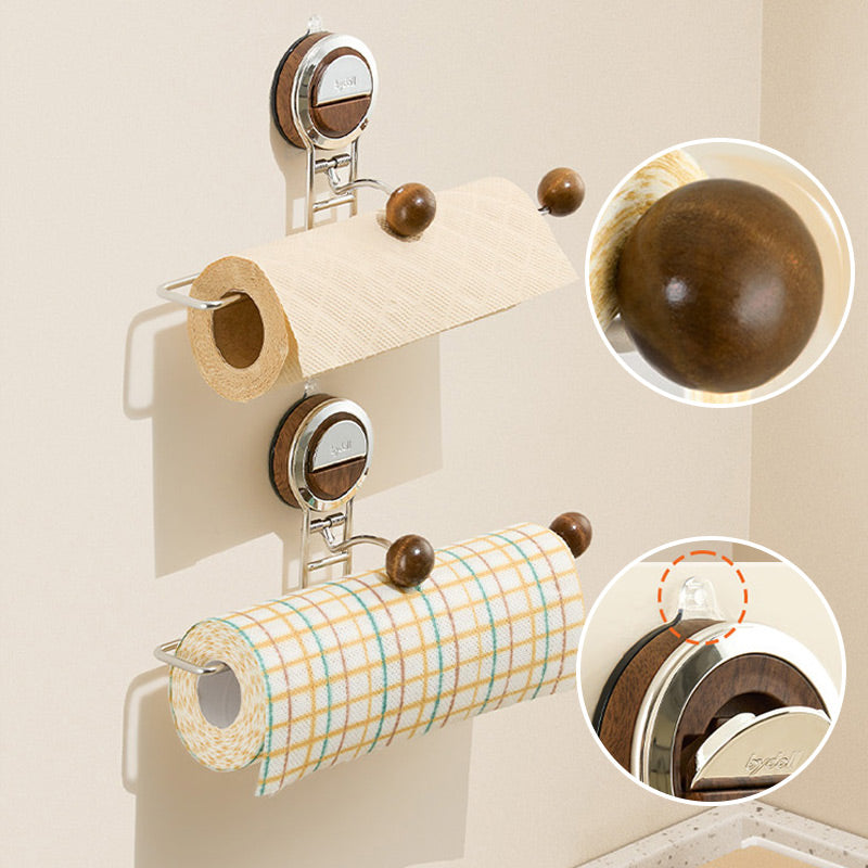 🧻 Premium Suction Cup Paper Towel Holder 💧 No Drilling Needed, Easy to Install, Essential for Kitchen & Bathroom!
