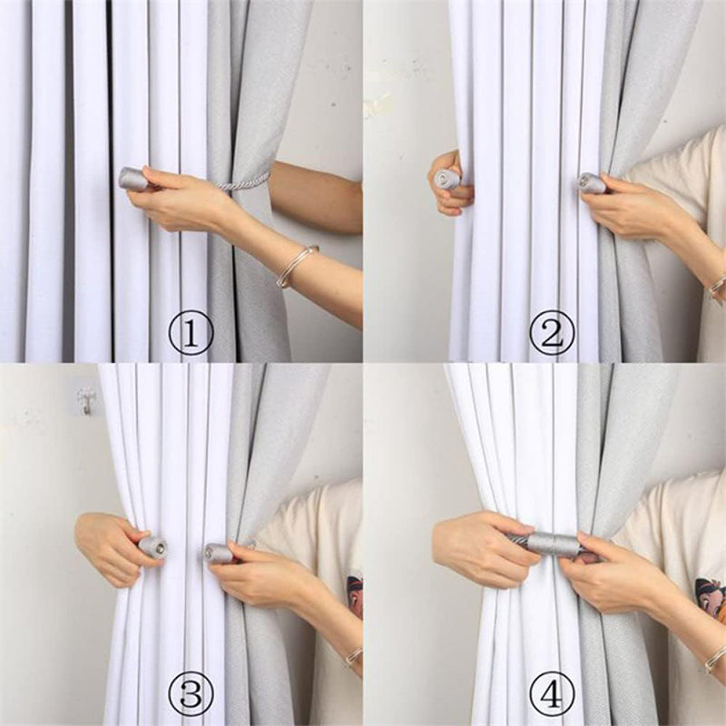 🌈 No-Install Magnetic Curtain Tiebacks 🧲