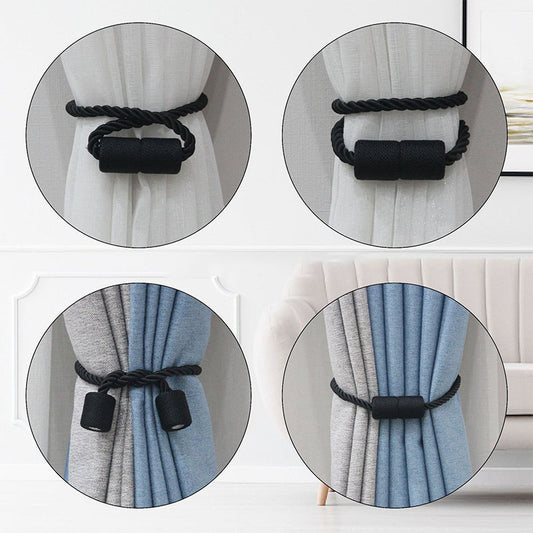 🌈 No-Install Magnetic Curtain Tiebacks 🧲
