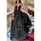 🫅The Queen's Dress👑Spaghetti Strap Polka Dot Maxi Dress