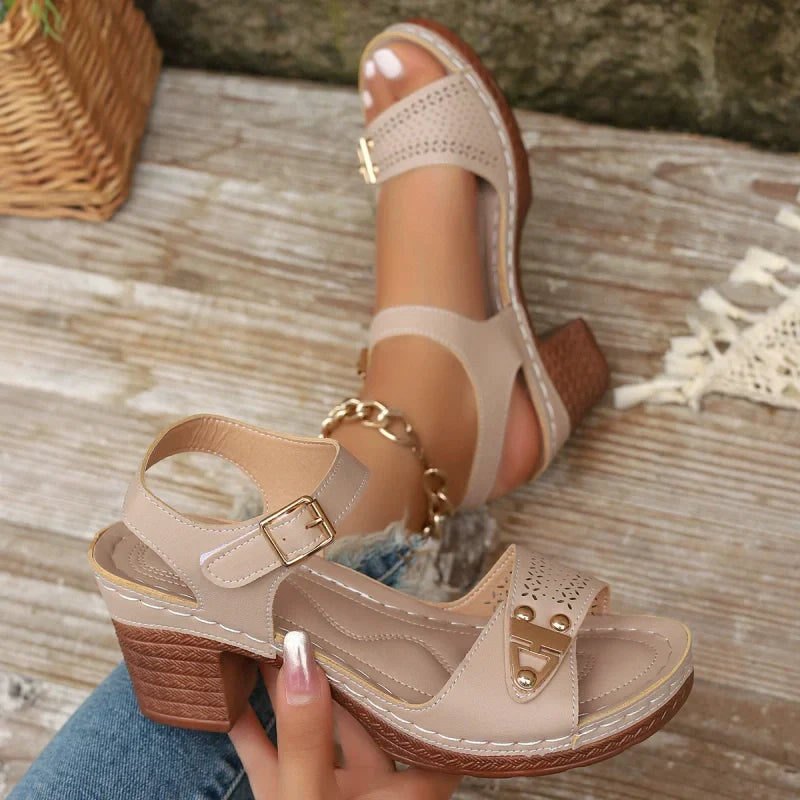 👡The Summer Hot Sale 50% OFF🥰Women's Chunky Heel Sandals