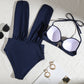 🏖️ Women's Tie Solid Color Swimsuit 2-PCS Set