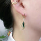 🔥2025 Hot Sale 🙋‍♀️ Only Today 50% OFF🌟 Sparkly Green Dangle Huggie Earrings