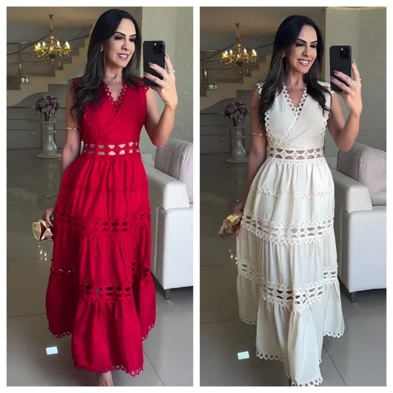 💕Limited Time 64% Off💕V-Neck Sleeveless Dress with Cut-Out