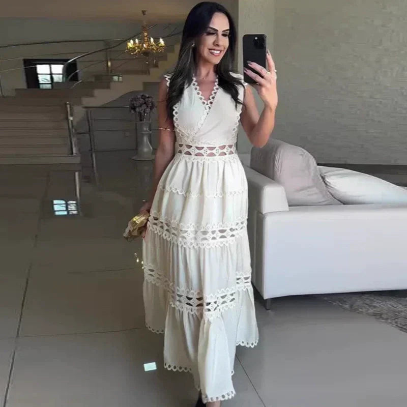 💕Limited Time 64% Off💕V-Neck Sleeveless Dress with Cut-Out