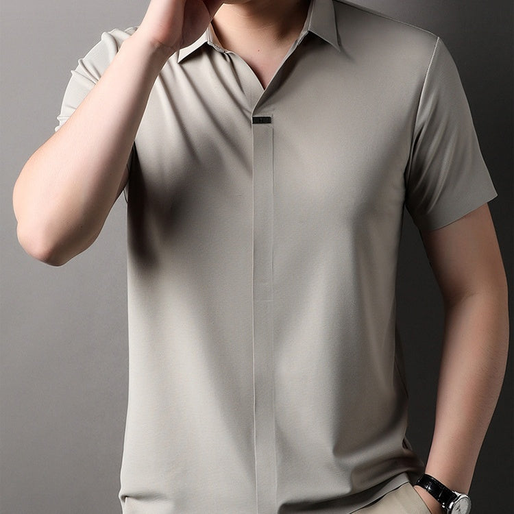 🔥👔Spring Sale 50% OFF🤵‍♂️Men's Breathable Short Sleeve Collar Shirt