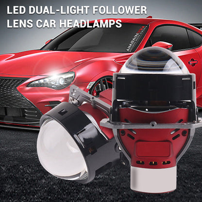 🔥Limited-time offer: $100 OFF🚗LED Dual-light Follower Lens Car Headlamps