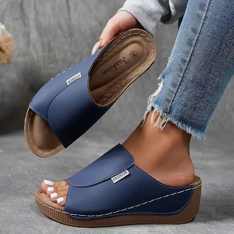 🔥 2025 Women's leisure mules with wedge heel 💥 60% off! 🎉Stylish casual fashion, comfortable and elegant, the perfect compliment for any occasion.