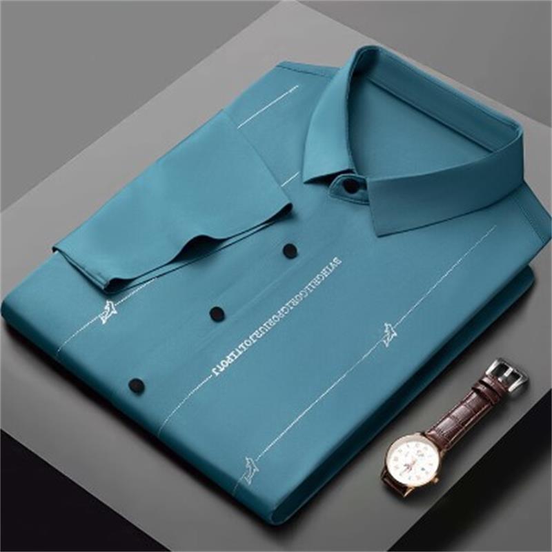 ✨Men's Stretch Anti-Wrinkle Ice Silk Shirt（50% OFF）