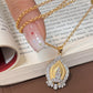 📿2025 Spring New Arrivals🎁😍Retro Style Gold Tower Rhinestone Pendant