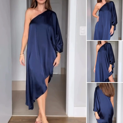 📣New Spring Styles 2025 👗 Asymmetric Sexy Loose Single-Shoulder Dress