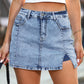 🔥HOT SALE 50% OFF🔥Women's High Waisted Slit Denim Short Skirts