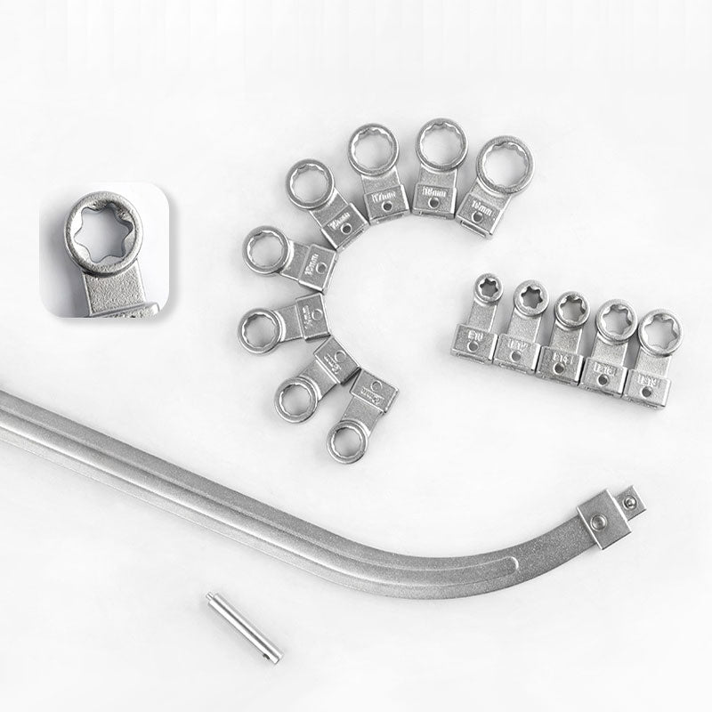 🔧Super helper🔥15 Piece Portable Replaceable Head Belt Wrenches Set ✈️Free Shipping✈️