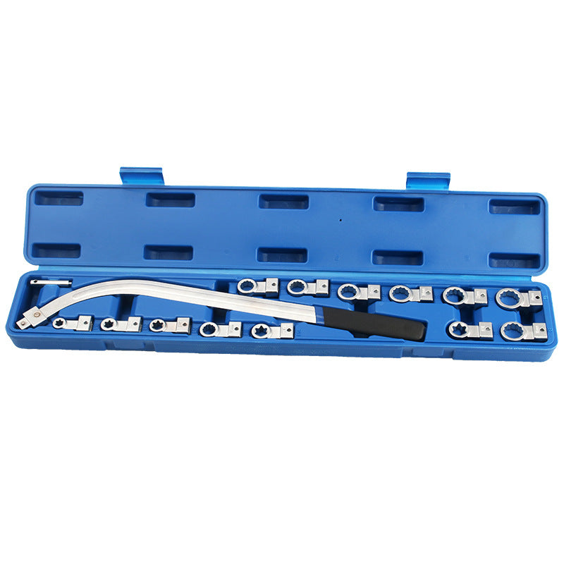🔧Super helper🔥15 Piece Portable Replaceable Head Belt Wrenches Set ✈️Free Shipping✈️