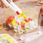 🔥Essentials for Summer🧊2 Tier Convenient Push-In Ice Cube Mold with Tray Case