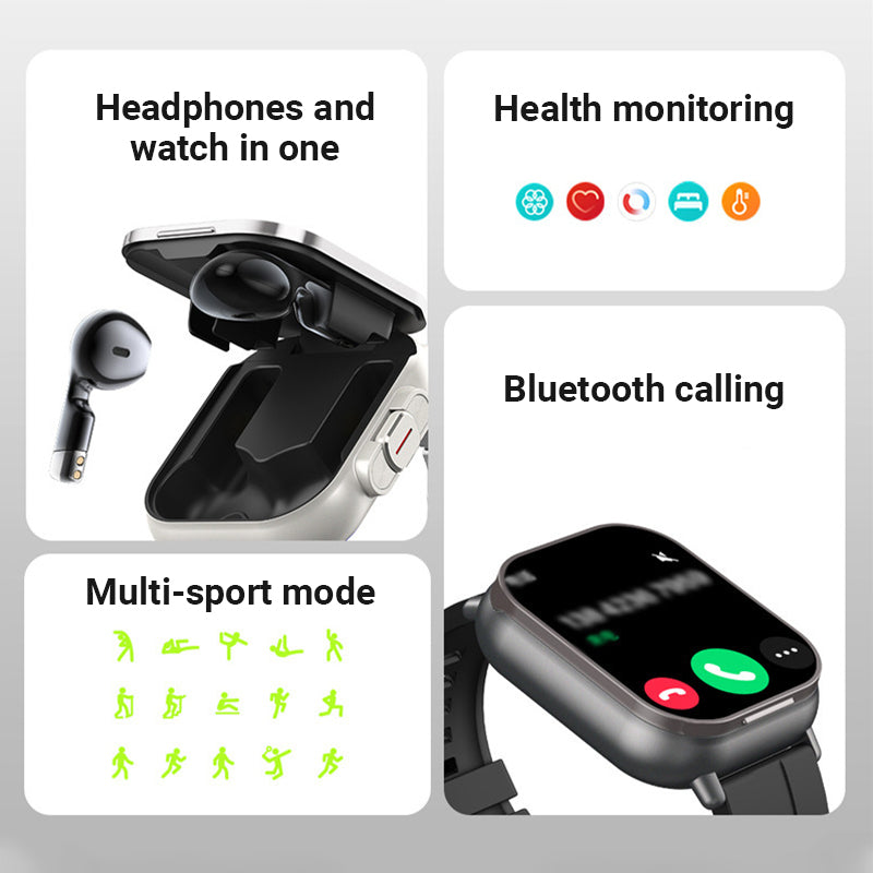 ⏳Time-limited Special⌛ 2-in-1 Bluetooth Earphones Smartwatch