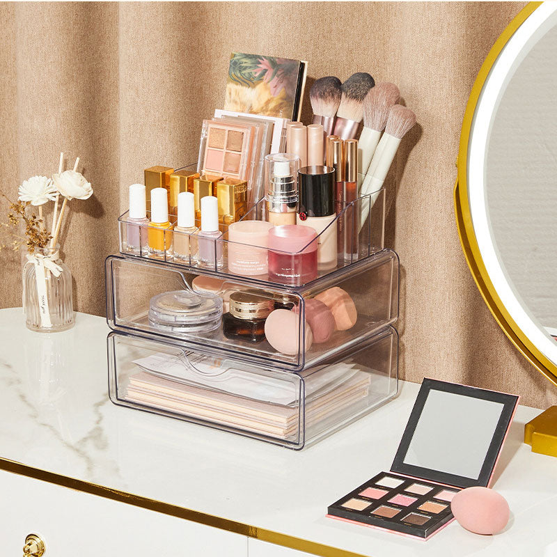 💄Large Capacity Drawer Transparent Organizer