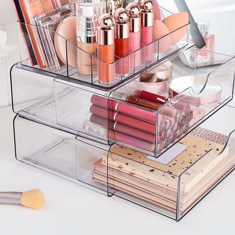 💄Large Capacity Drawer Transparent Organizer